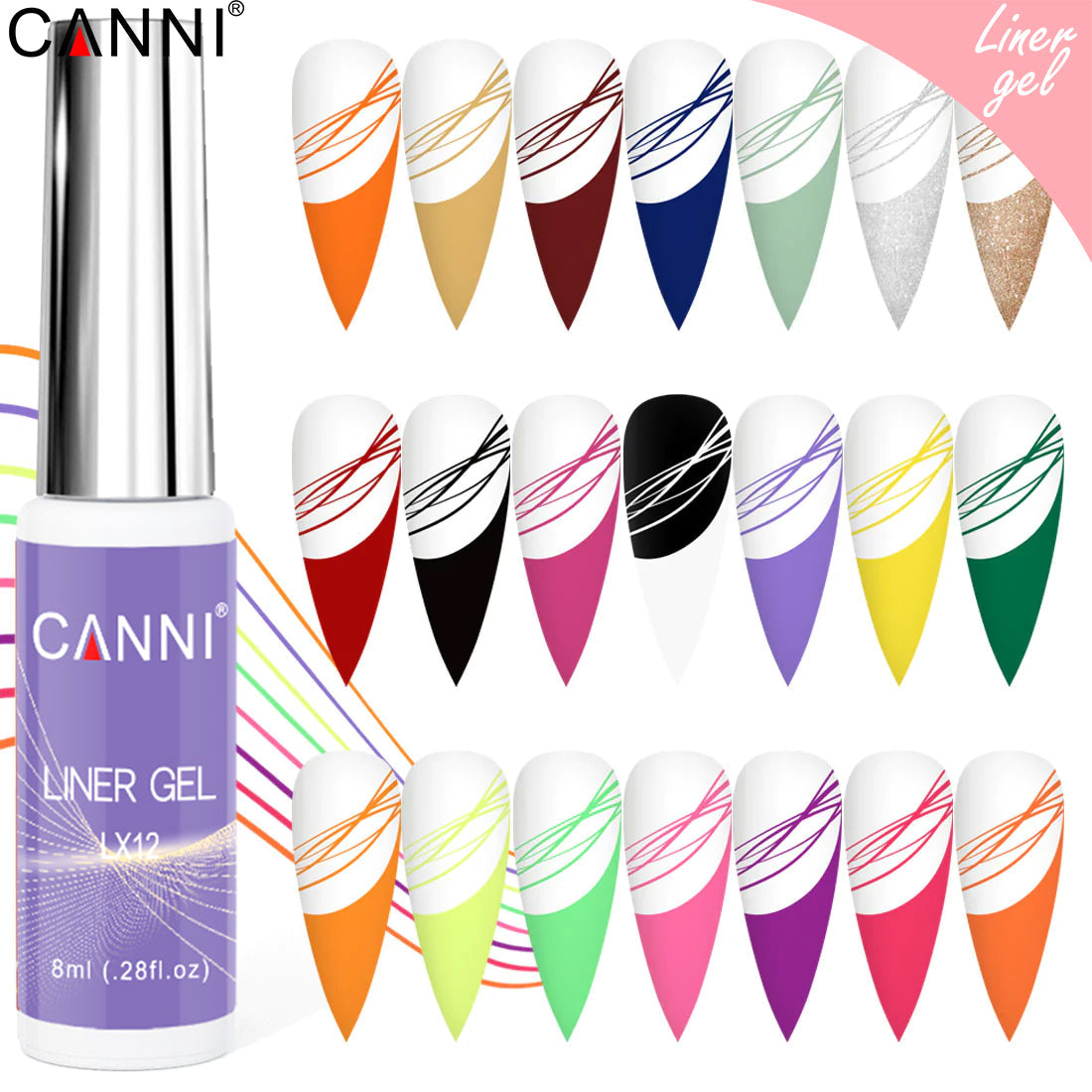 CANNI Liner UV Nail Gel Polish by CANNI.CO.UK