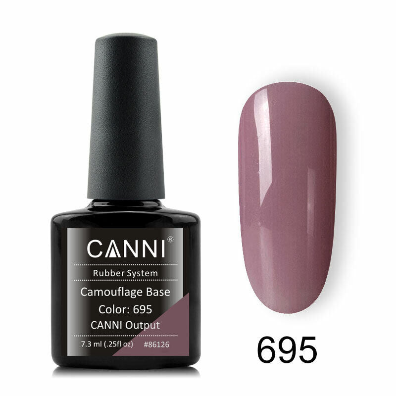 CANNI Long Lasting Nude Pink Camouflage Rubber Base Coat Nail Gel Polish 7.3ml