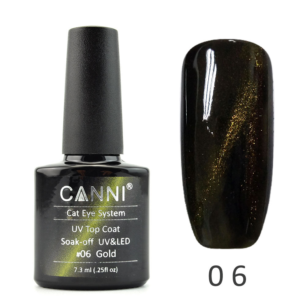 CANNI Magic Cat Eye Topcoat Special Design for UV Nail Gel - Magnetic Gel Polish