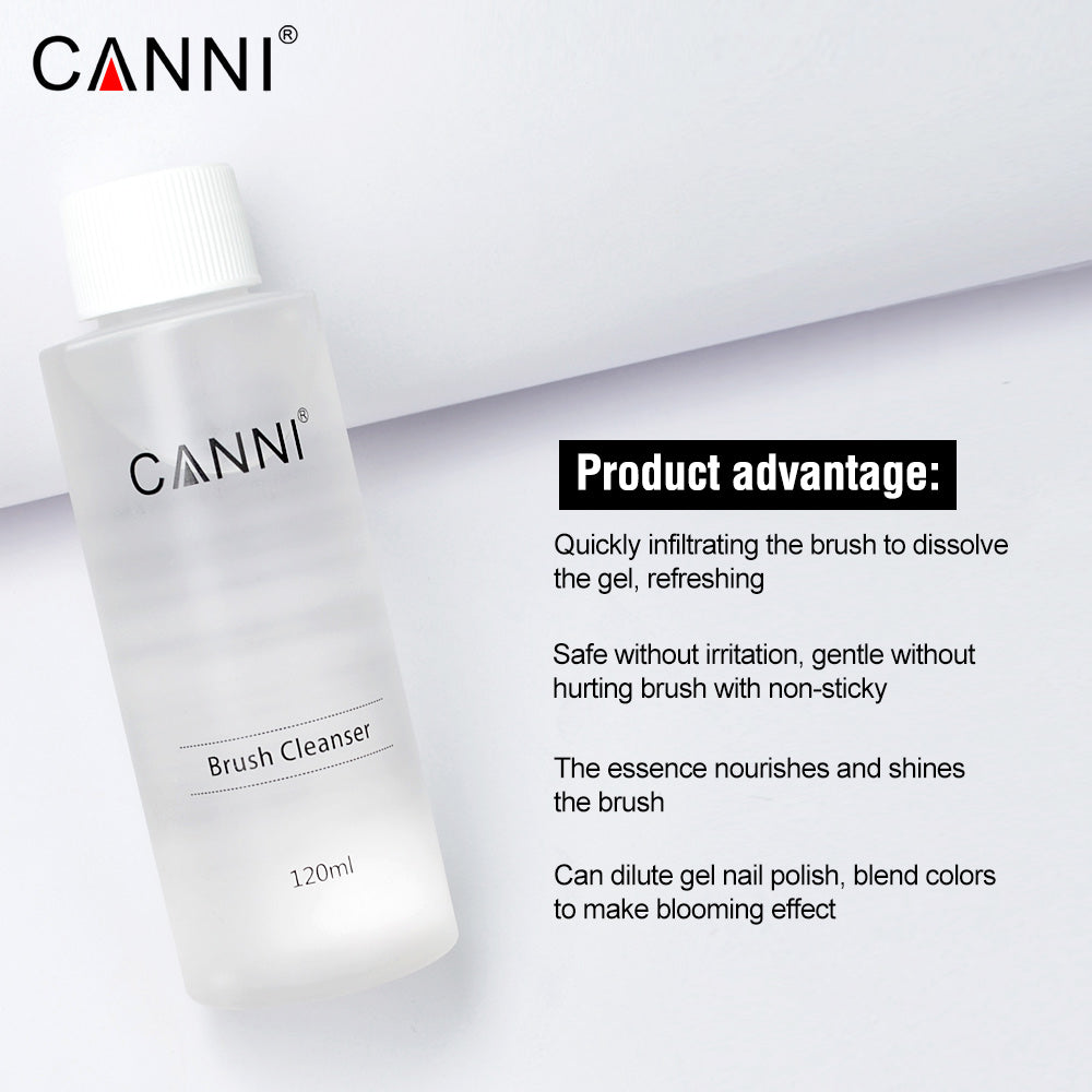 CANNI Multifunction Brush Cleanser Dilute Nail Gel Use as Blooming Liquid 120ml