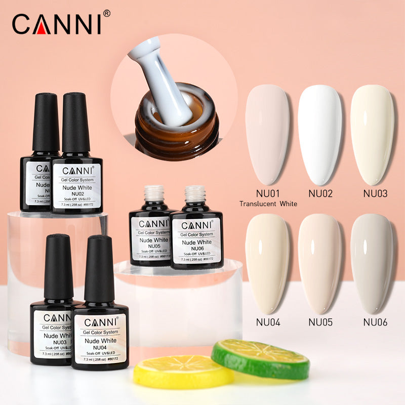 CANNI Nude White Nail Gel Series