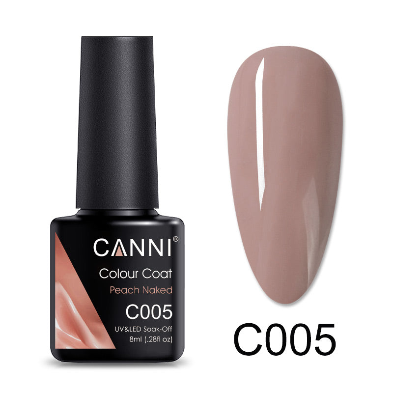 CANNI Peach Naked Series UV Nail Gel Varnish - 8ml