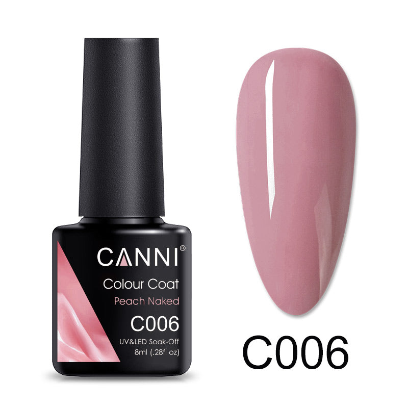 CANNI Peach Naked Series UV Nail Gel Varnish - 8ml