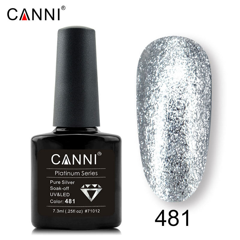 CANNI Platinum Gel Polish UV LED Nail Art Starry Glitter Diamond Effect