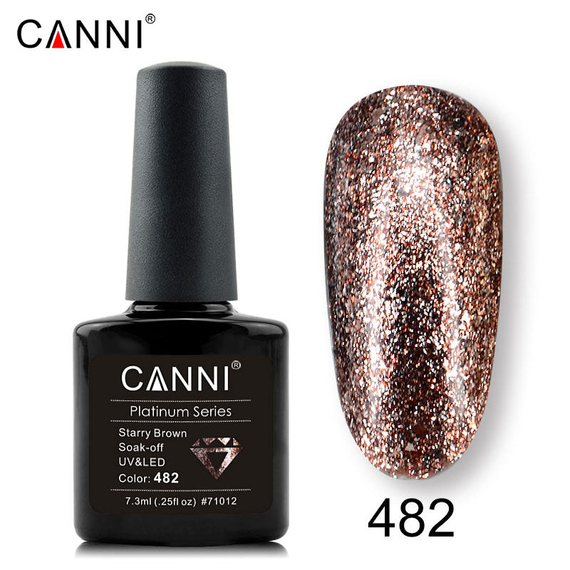 CANNI Platinum Gel Polish UV LED Nail Art Starry Glitter Diamond Effect
