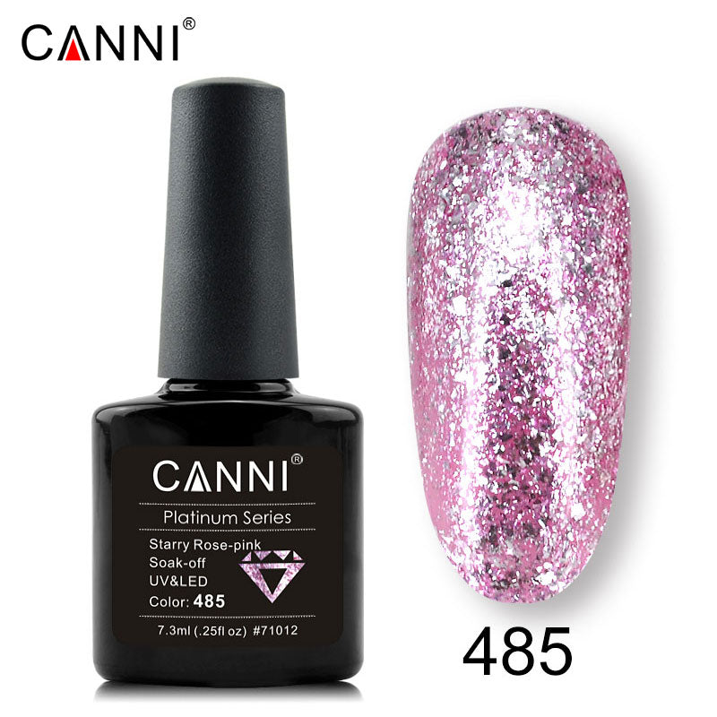 CANNI Platinum Gel Polish UV LED Nail Art Starry Glitter Diamond Effect