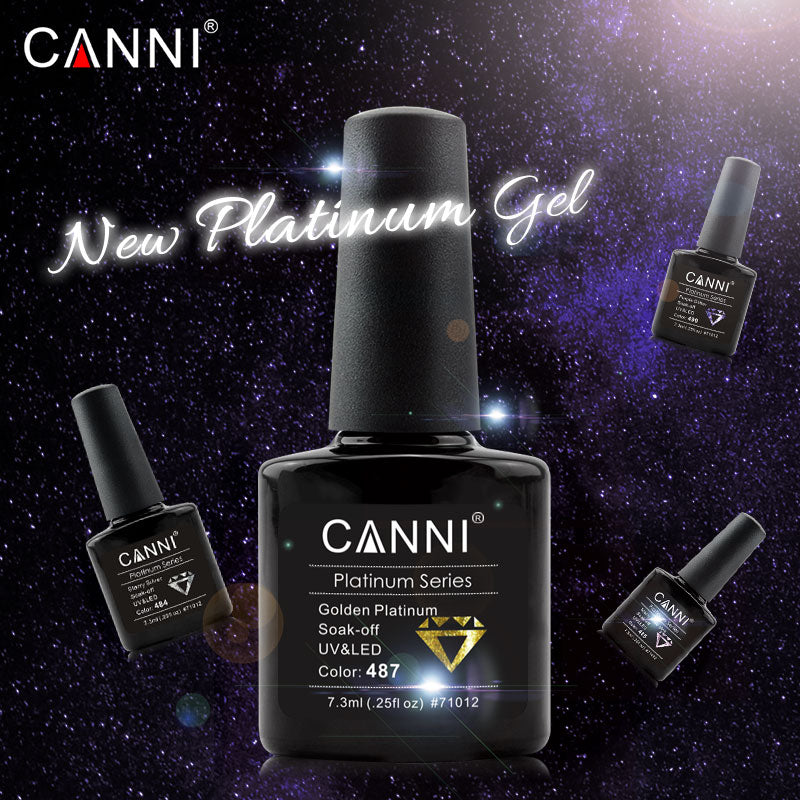 CANNI Platinum Gel Polish UV LED Nail Art Starry Glitter Diamond Effect