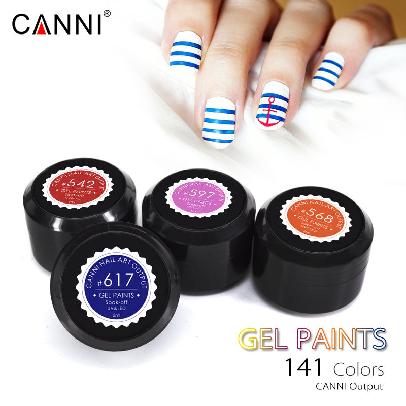 CANNI Soak Off Nail Art Gel Paint - 5ml Jar