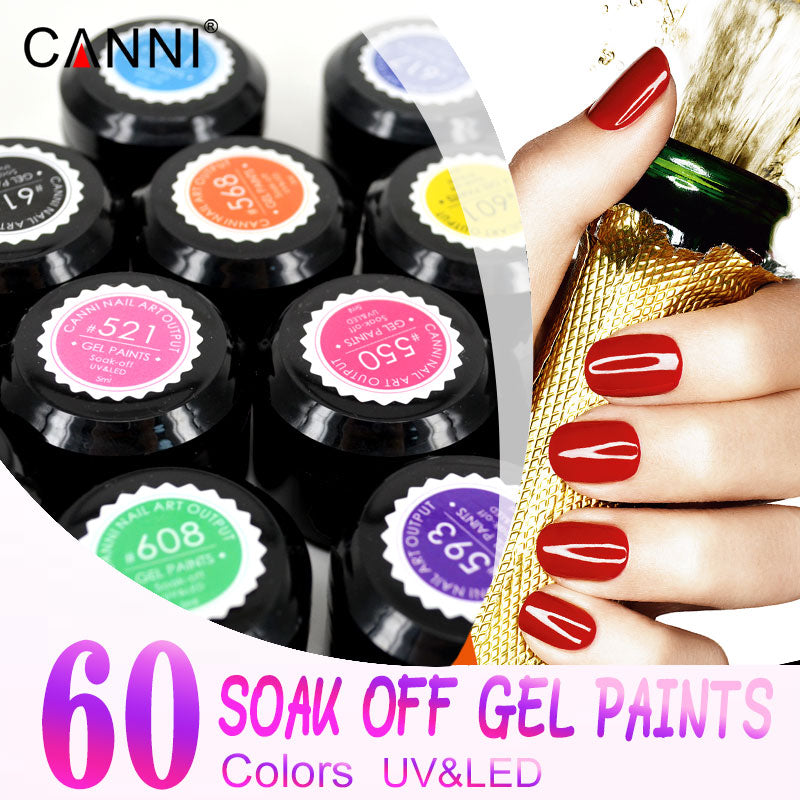CANNI Soak Off Nail Art Gel Paint - 5ml Jar