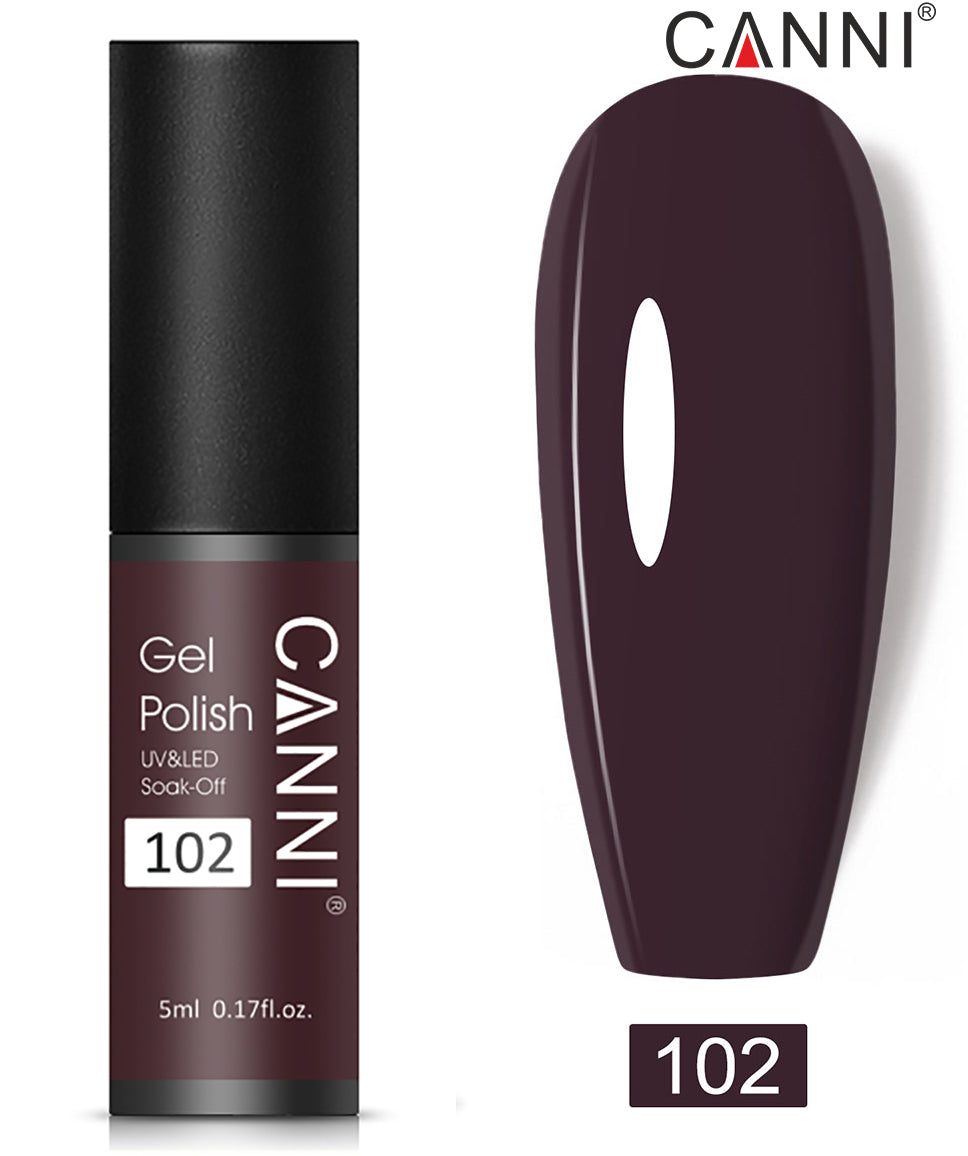 CANNI Soak Off UV Nail Gel Polish Classic 5ml - Shade 101 to 200