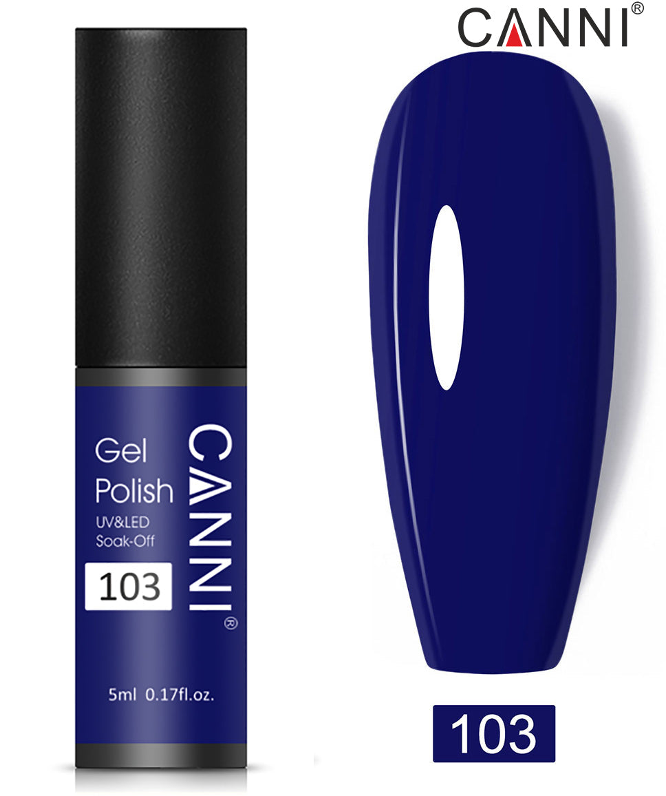 CANNI Soak Off UV Nail Gel Polish Classic 5ml - Shade 101 to 200