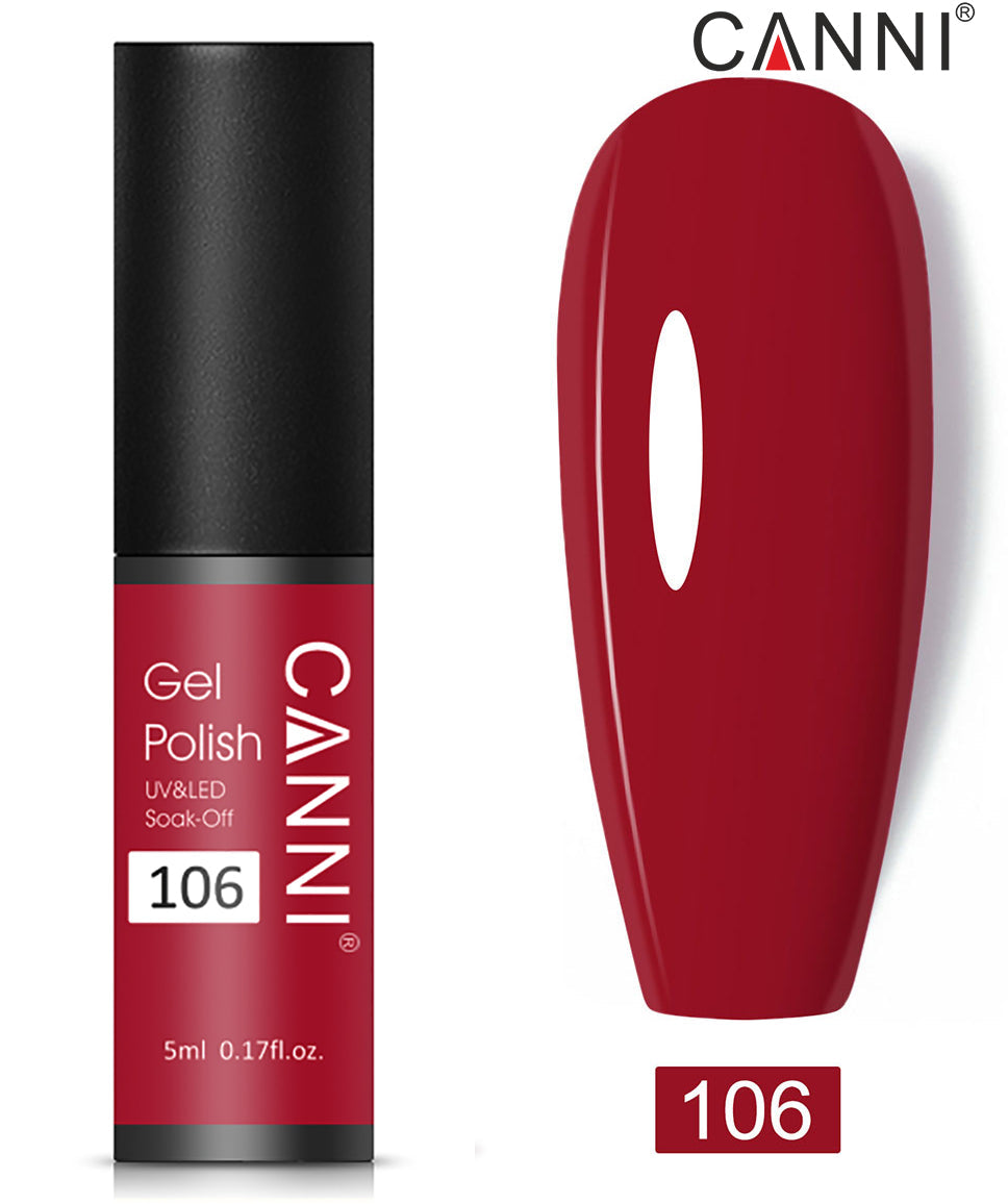 CANNI Soak Off UV Nail Gel Polish Classic 5ml - Shade 101 to 200