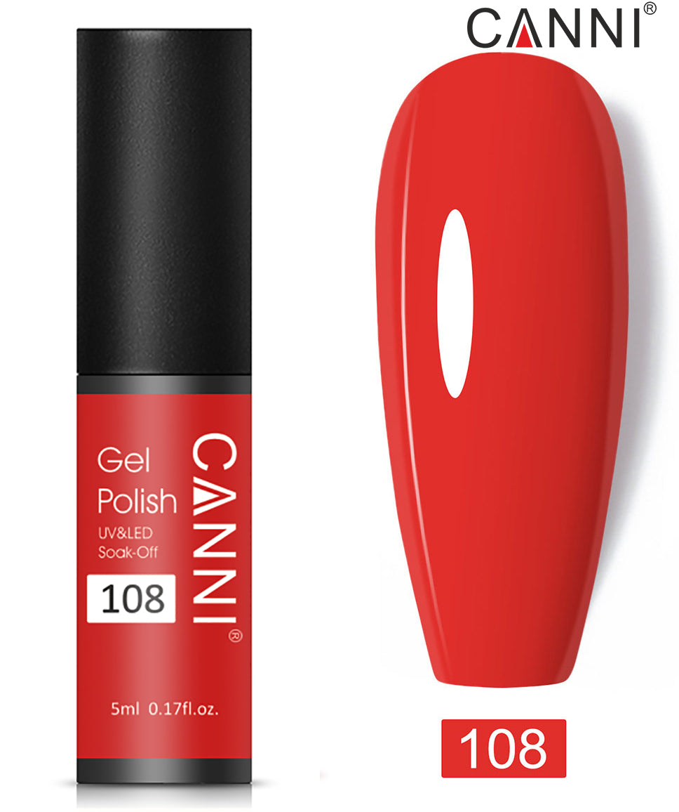 CANNI Soak Off UV Nail Gel Polish Classic 5ml - Shade 101 to 200