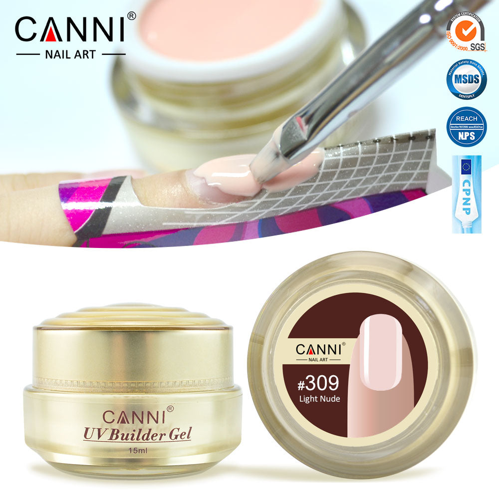 CANNI UV Builder Gel Camouflage Cover Pink Nude White Nails Extension 25 Colours
