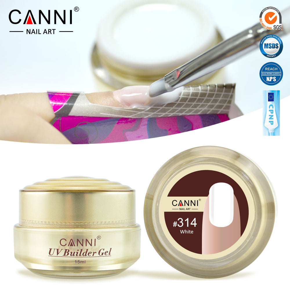 CANNI UV Builder Gel Camouflage Cover Pink Nude White Nails Extension 25 Colours
