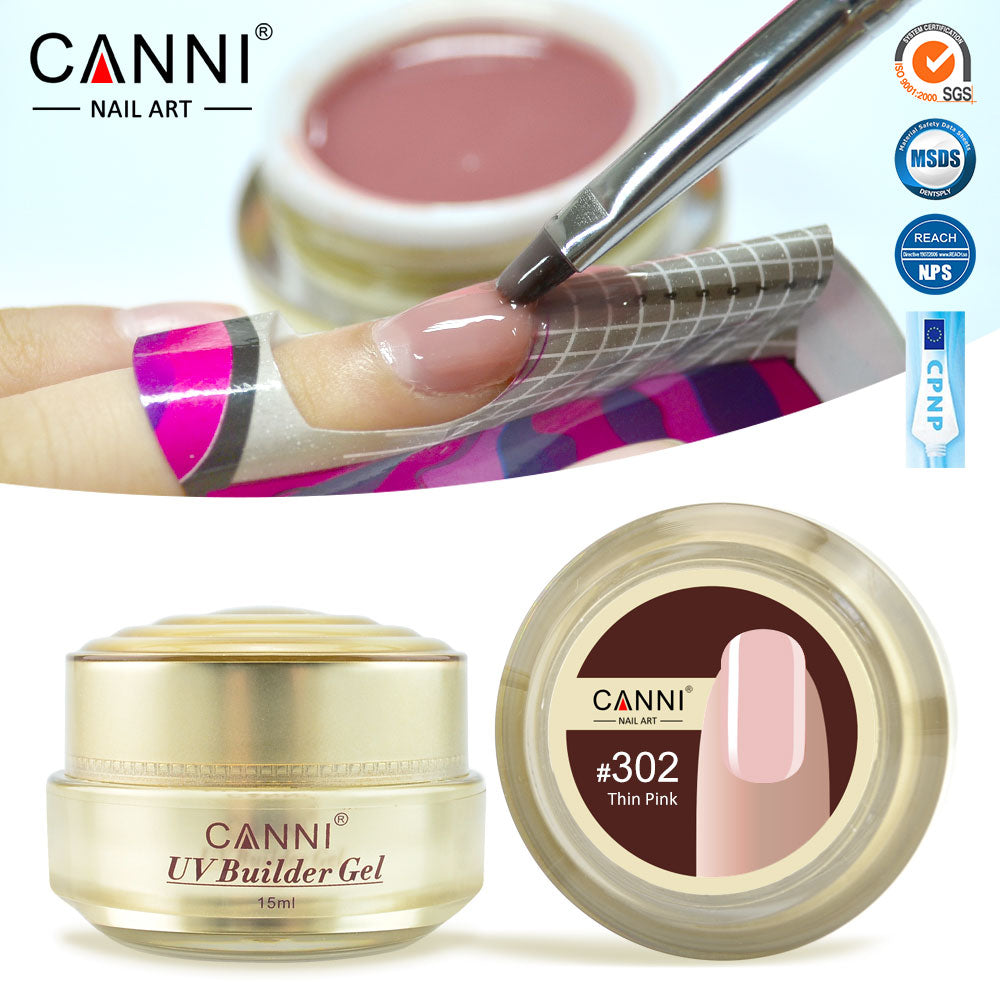 CANNI UV Builder Gel Camouflage Cover Pink Nude White Nails Extension 25 Colours