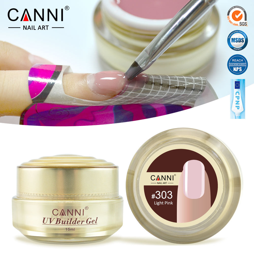 CANNI UV Builder Gel Camouflage Cover Pink Nude White Nails Extension 25 Colours