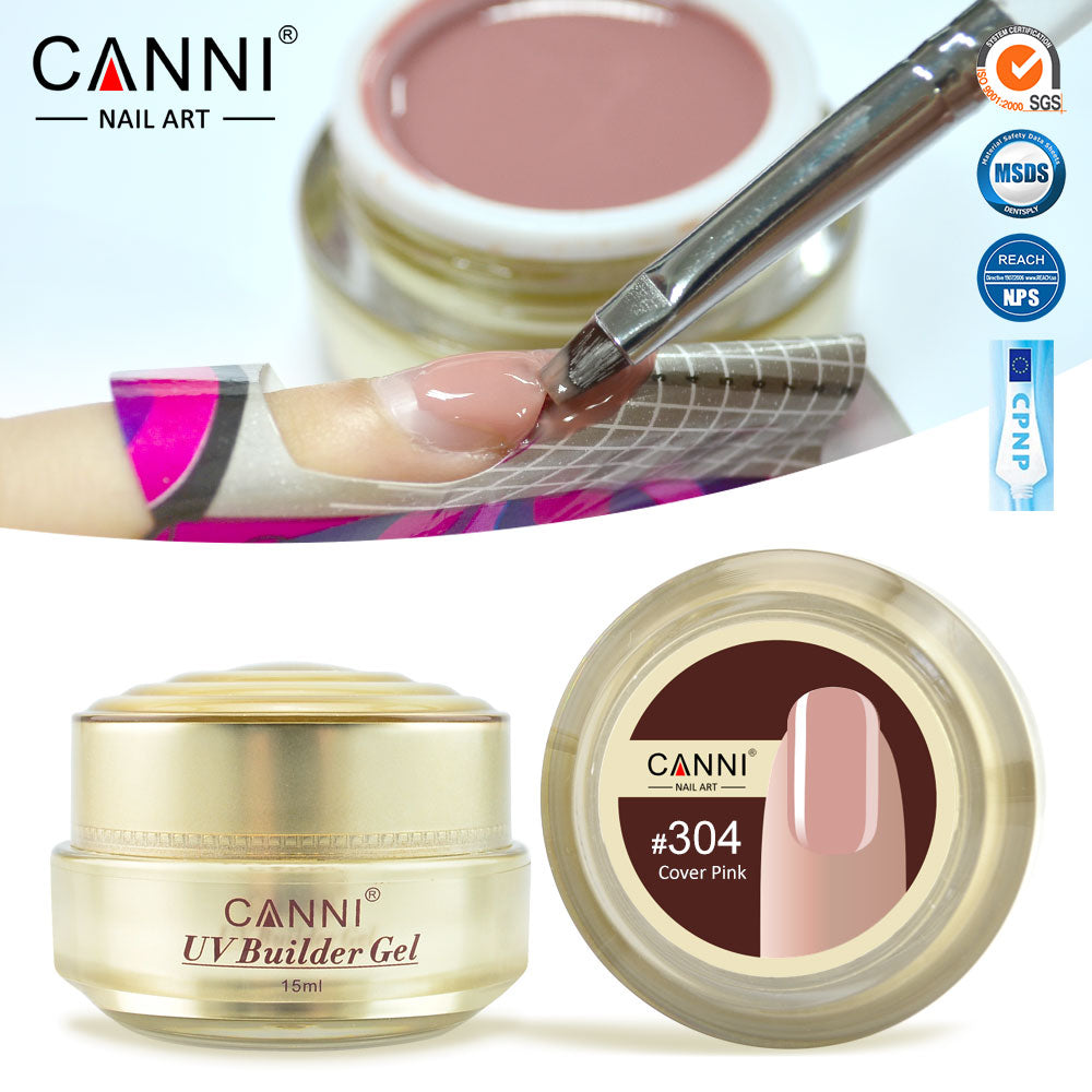 CANNI UV Builder Gel Camouflage Cover Pink Nude White Nails Extension 25 Colours
