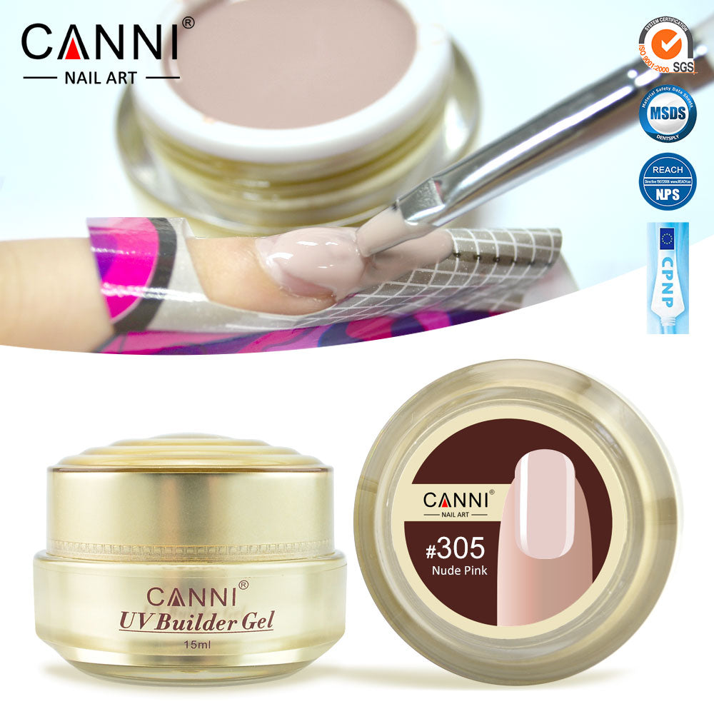 CANNI UV Builder Gel Camouflage Cover Pink Nude White Nails Extension 25 Colours