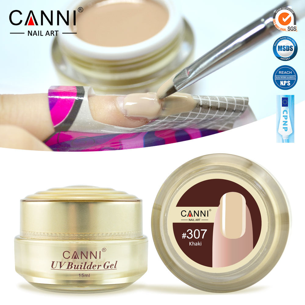 CANNI UV Builder Gel Camouflage Cover Pink Nude White Nails Extension 25 Colours