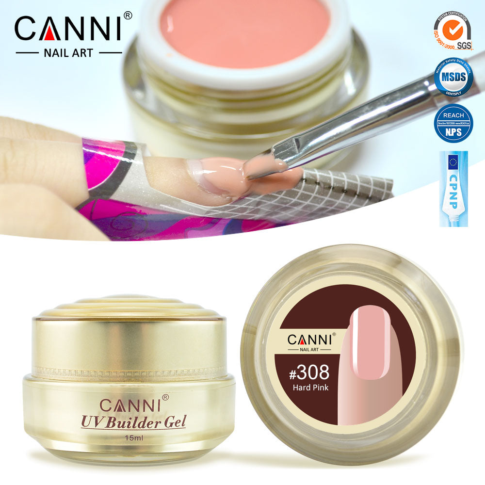 CANNI UV Builder Gel Camouflage Cover Pink Nude White Nails Extension 25 Colours