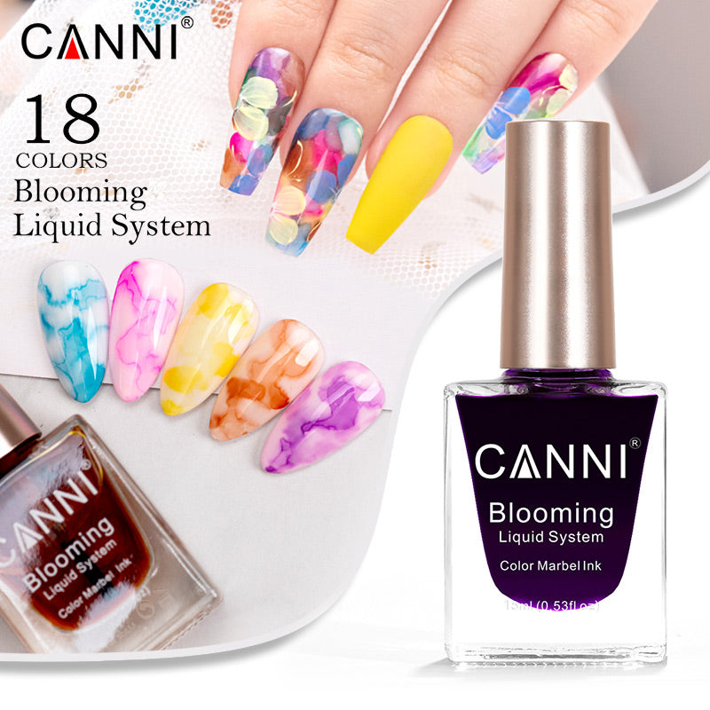 CANNI Water Colour Blooming Nail Polish Ink Liquid - 15ml