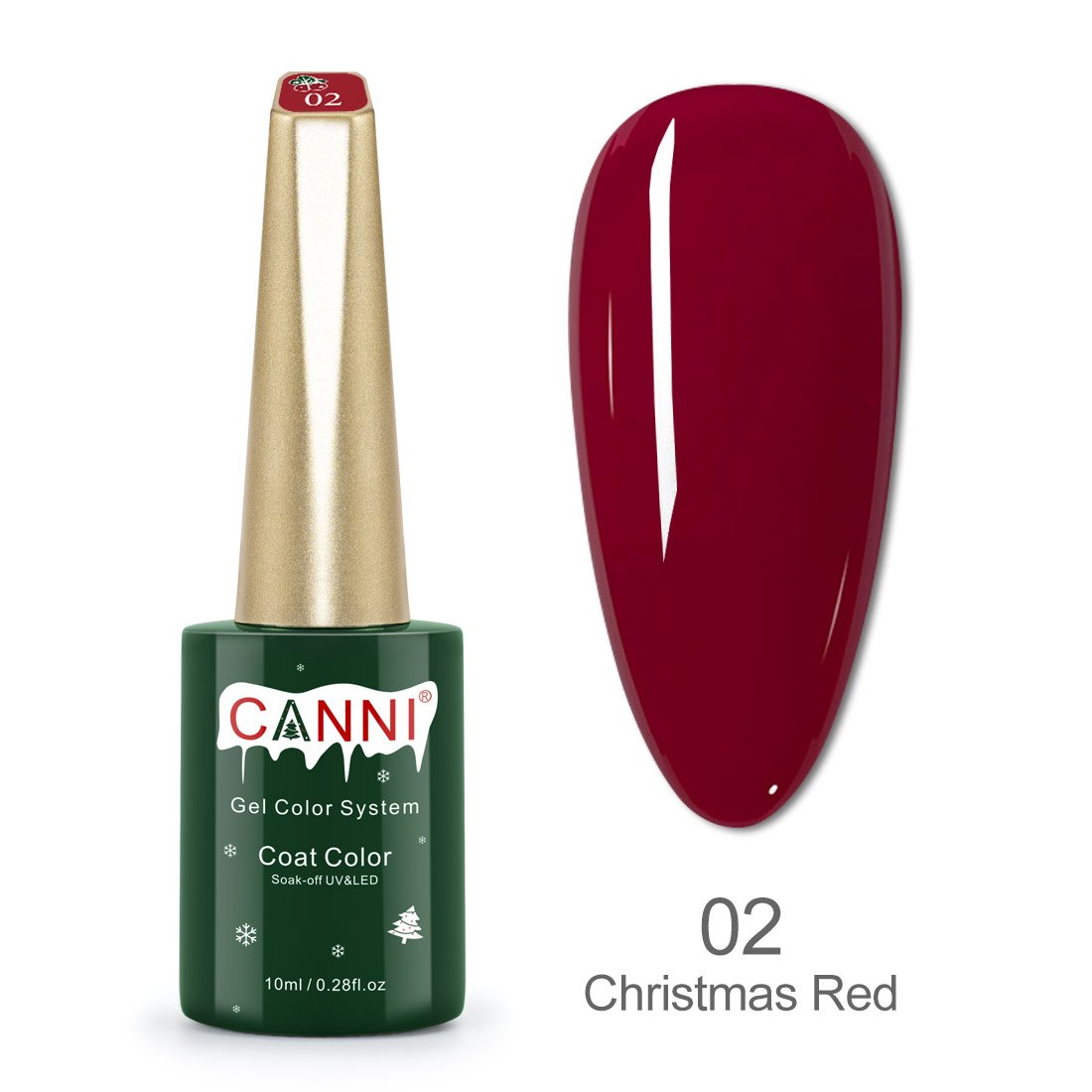 CANNI® Christmas Nail Gel Polish Soak Off UV LED Colours - 10ml