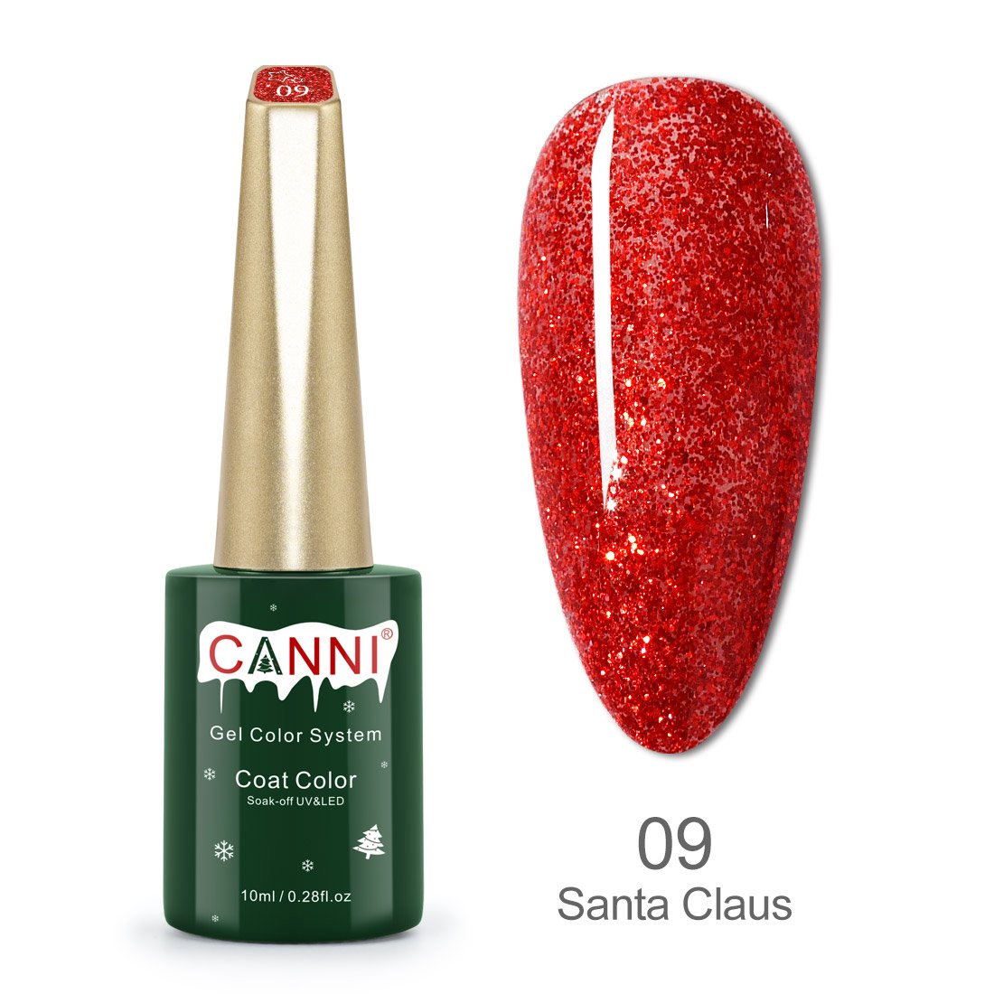 CANNI® Christmas Nail Gel Polish Soak Off UV LED Colours - 10ml