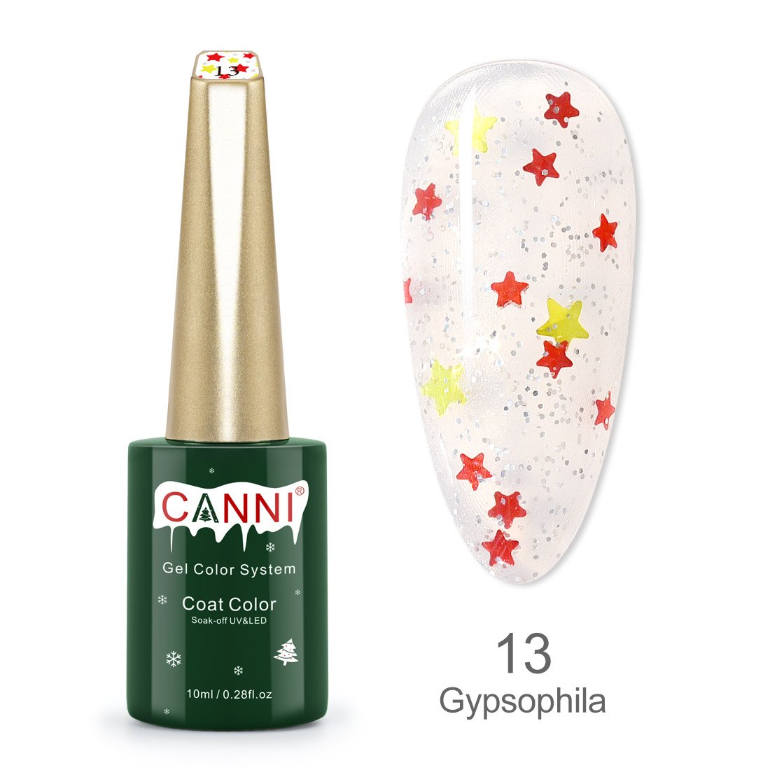CANNI® Christmas Nail Gel Polish Soak Off UV LED Colours - 10ml