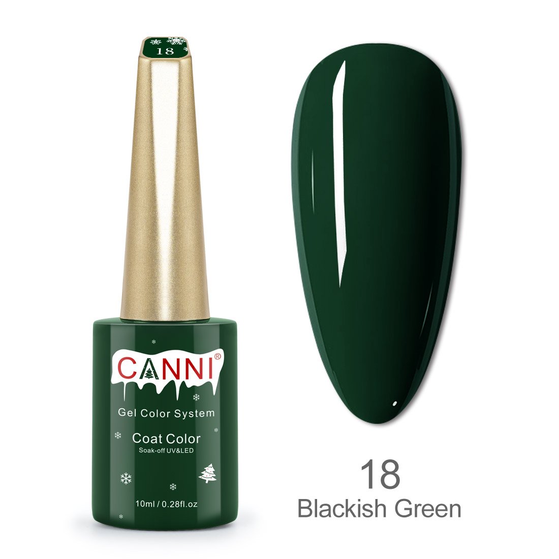 CANNI® Christmas Nail Gel Polish Soak Off UV LED Colours - 10ml