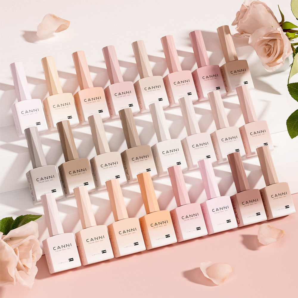 CANNI HEMA FREE 30pcs Nail Gel Polish Kit - CC7 (Jelly Nude Gels)