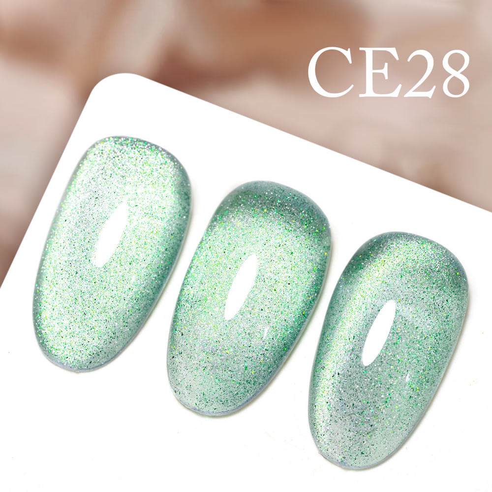 CANNI Crystal Galaxy Cat Eye Soak Off Nail Art Gel Paint - 5ml Jar