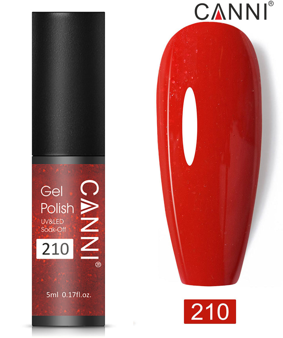 Canni Classic Range 5ml Soak Off UV / LED Nail Gel Polish Varnish - Shade 201 to 258
