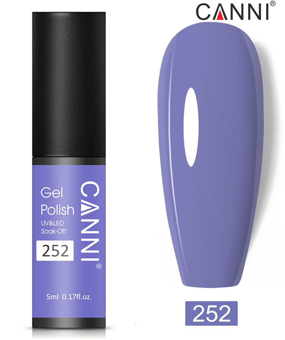 Canni Classic Range 5ml Soak Off UV / LED Nail Gel Polish Varnish - Shade 201 to 258