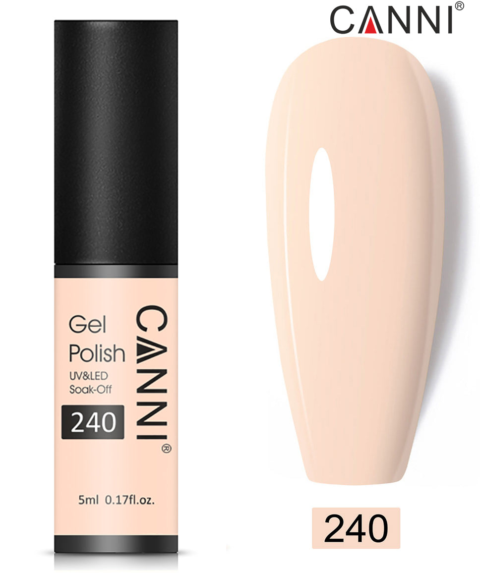 Canni Classic Range 5ml Soak Off UV / LED Nail Gel Polish Varnish - Shade 201 to 258