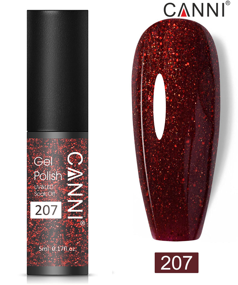 Canni Classic Range 5ml Soak Off UV / LED Nail Gel Polish Varnish - Shade 201 to 258