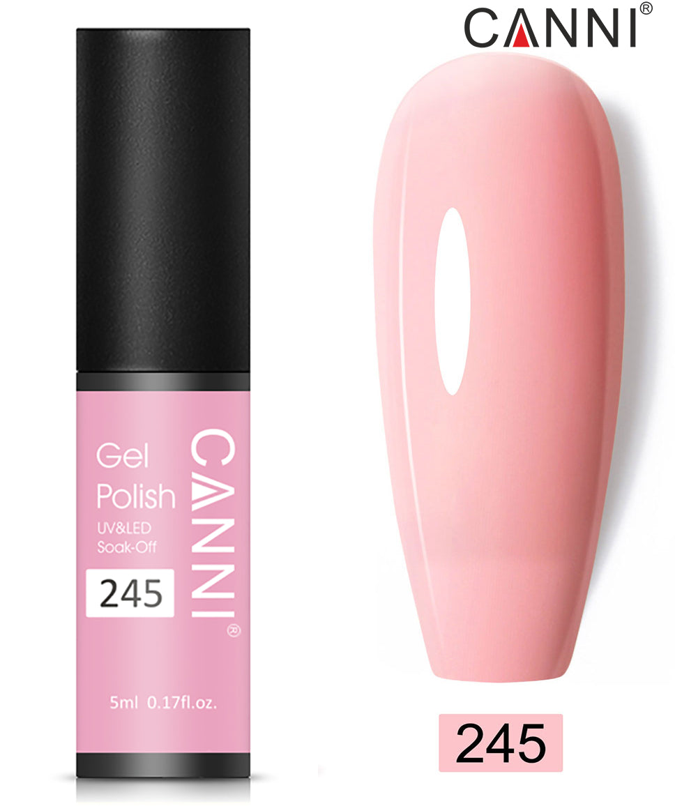 Canni Classic Range 5ml Soak Off UV / LED Nail Gel Polish Varnish - Shade 201 to 258
