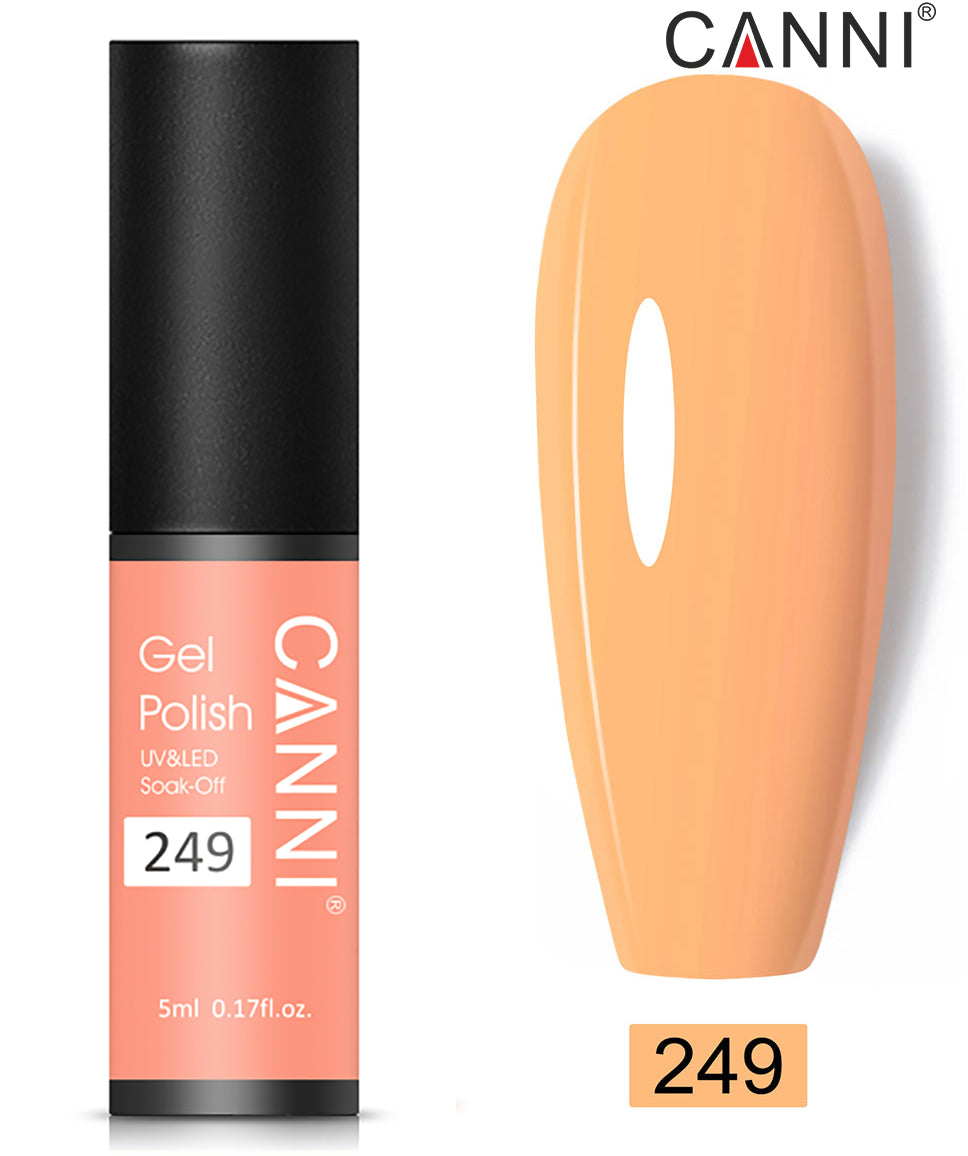 Canni Classic Range 5ml Soak Off UV / LED Nail Gel Polish Varnish - Shade 201 to 258