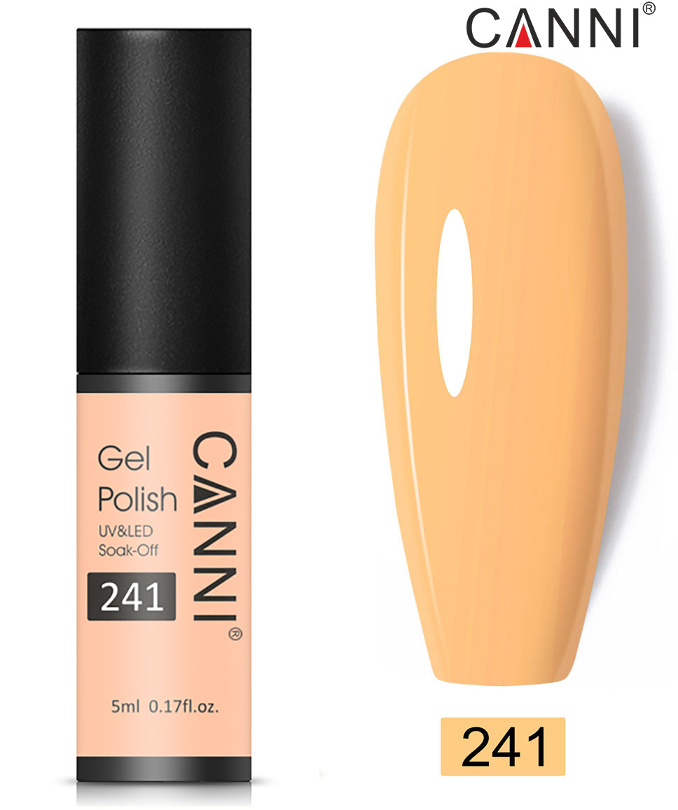 Canni Classic Range 5ml Soak Off UV / LED Nail Gel Polish Varnish - Shade 201 to 258