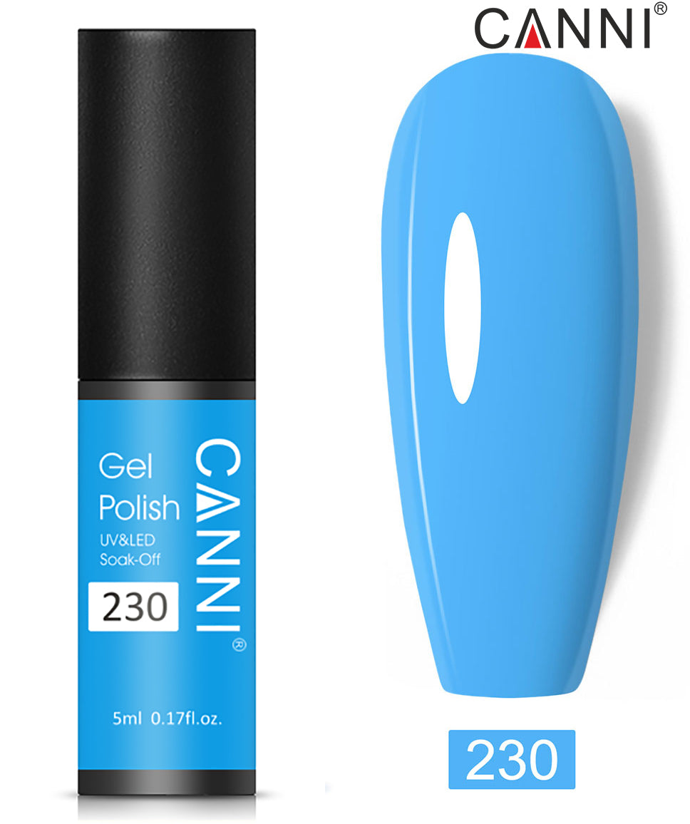 Canni Classic Range 5ml Soak Off UV / LED Nail Gel Polish Varnish - Shade 201 to 258