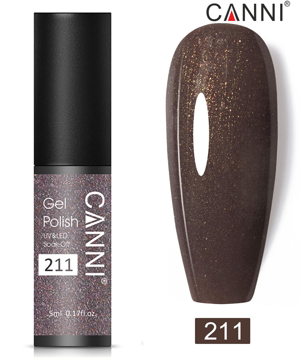 Canni Classic Range 5ml Soak Off UV / LED Nail Gel Polish Varnish - Shade 201 to 258