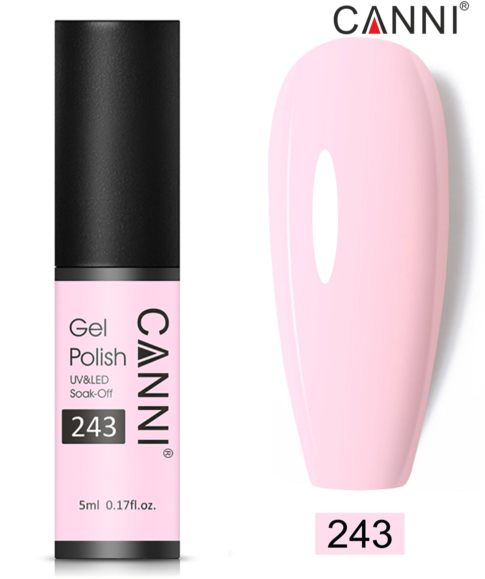 Canni Classic Range 5ml Soak Off UV / LED Nail Gel Polish Varnish - Shade 201 to 258