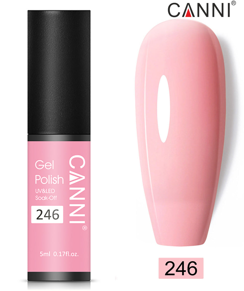 Canni Classic Range 5ml Soak Off UV / LED Nail Gel Polish Varnish - Shade 201 to 258