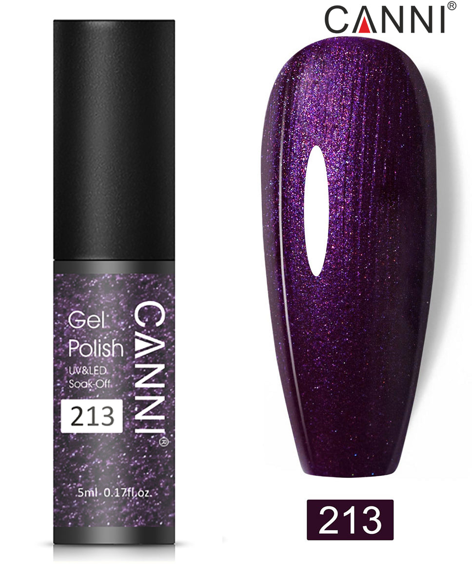 Canni Classic Range 5ml Soak Off UV / LED Nail Gel Polish Varnish - Shade 201 to 258