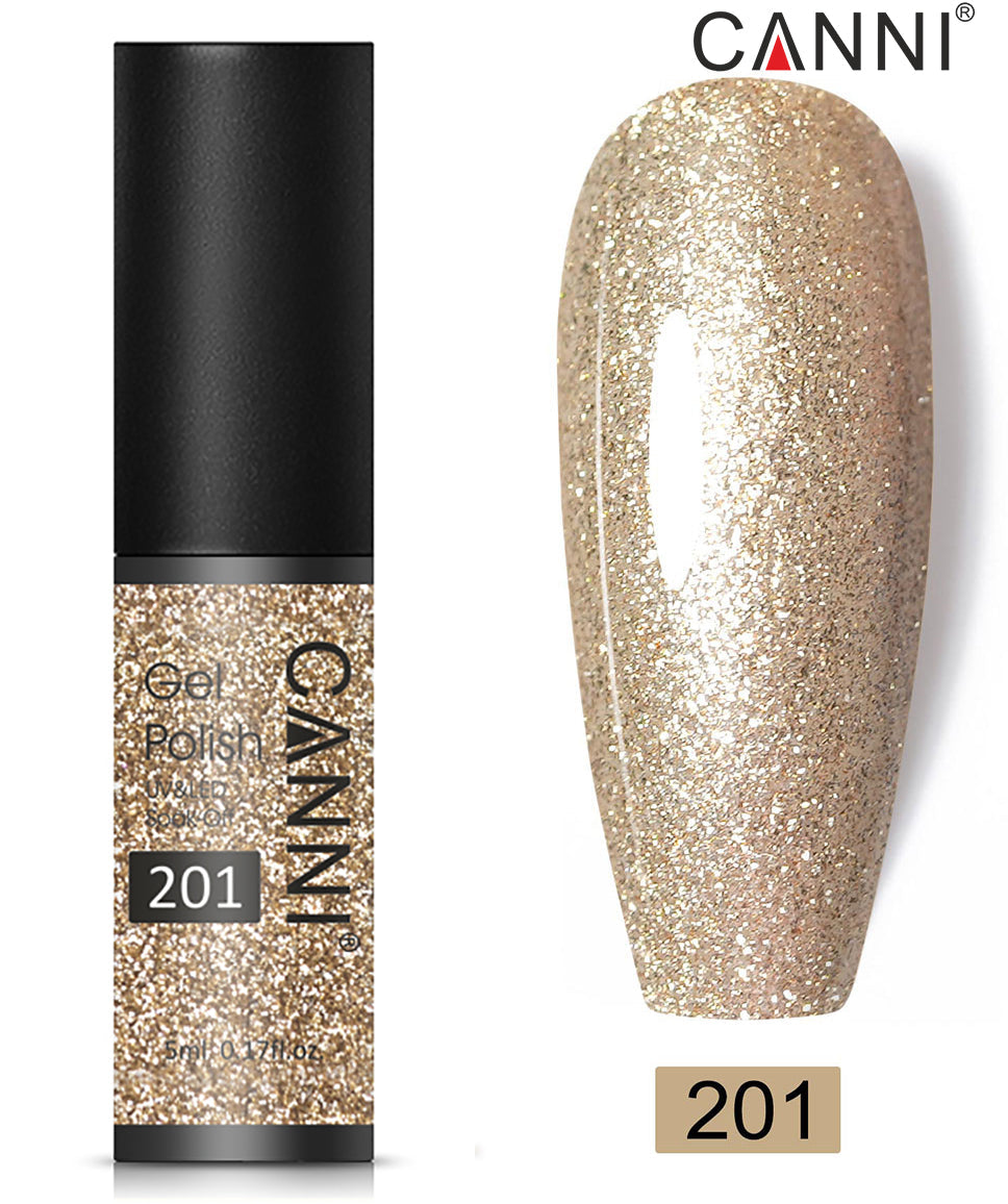 Canni Classic Range 5ml Soak Off UV / LED Nail Gel Polish Varnish - Shade 201 to 258