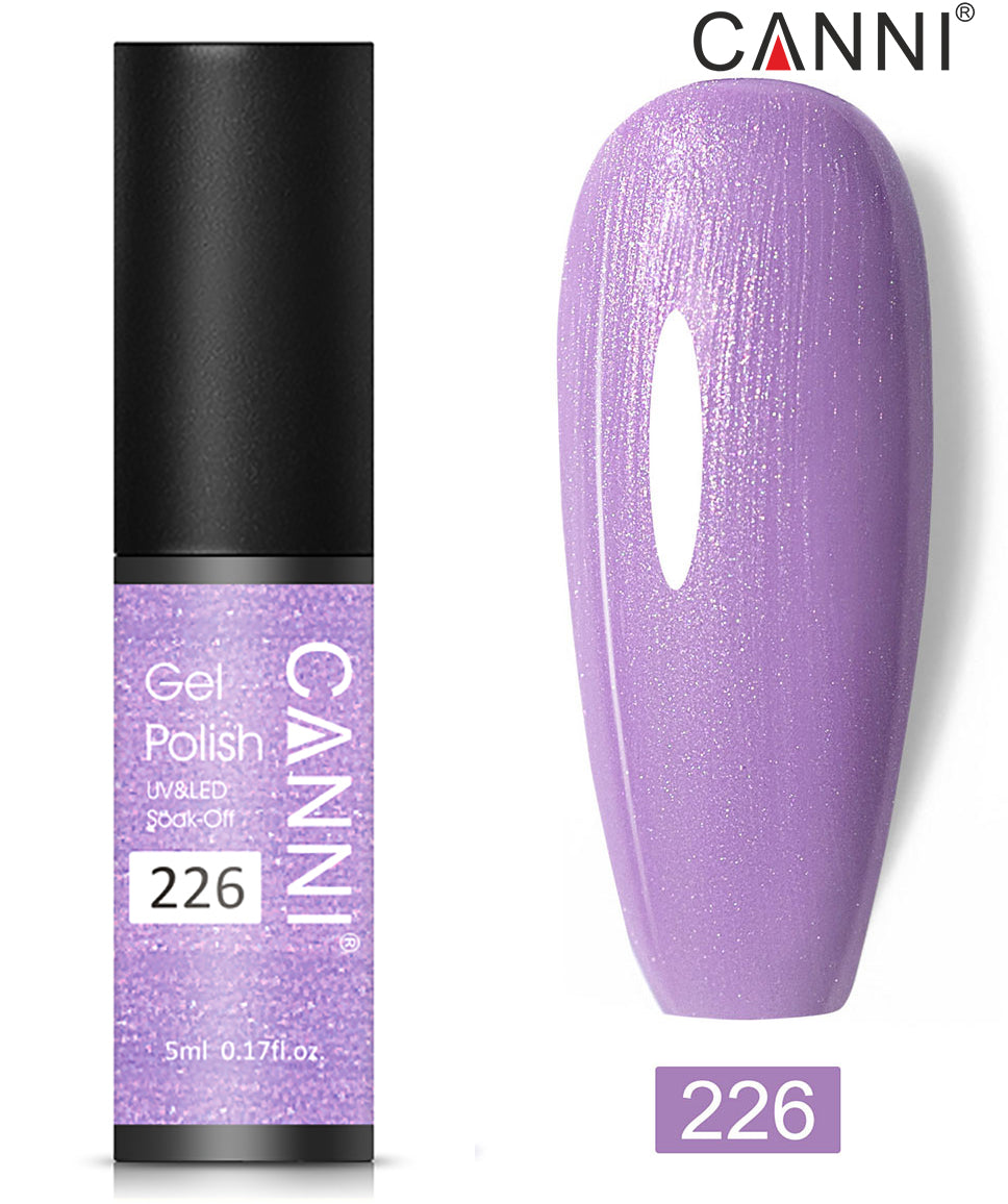 Canni Classic Range 5ml Soak Off UV / LED Nail Gel Polish Varnish - Shade 201 to 258