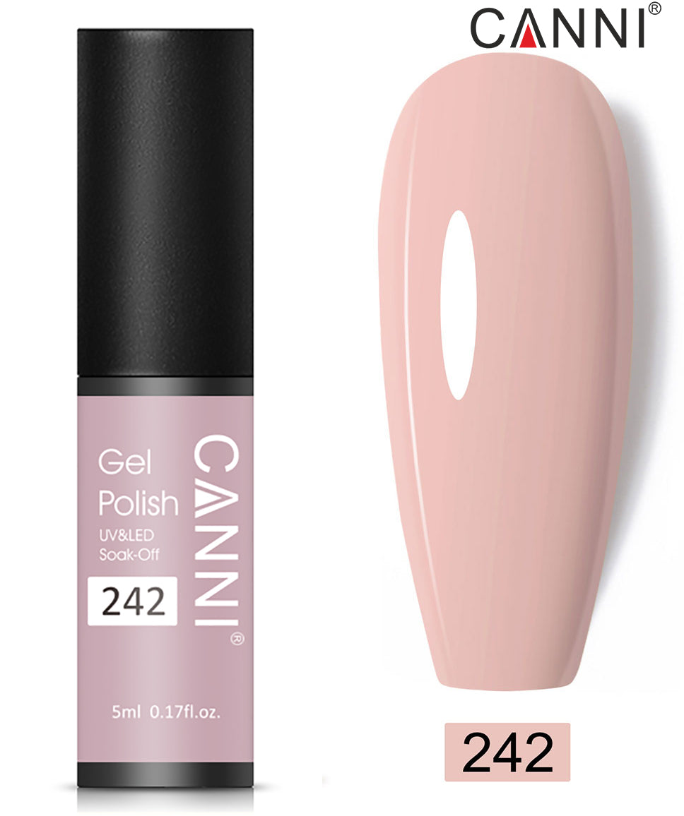 Canni Classic Range 5ml Soak Off UV / LED Nail Gel Polish Varnish - Shade 201 to 258