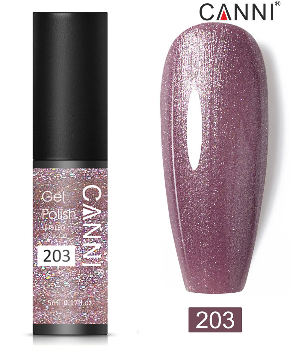 Canni Classic Range 5ml Soak Off UV / LED Nail Gel Polish Varnish - Shade 201 to 258