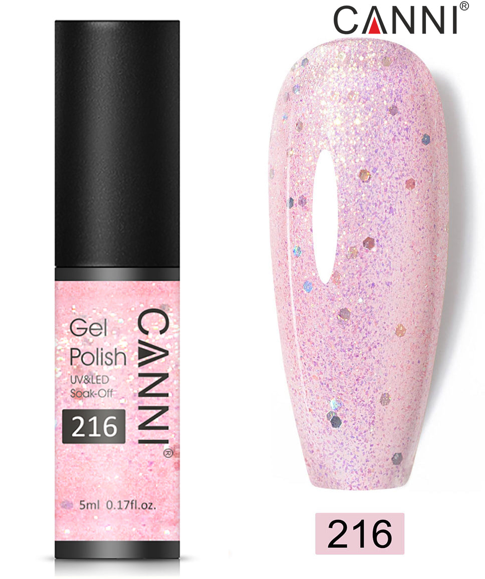 Canni Classic Range 5ml Soak Off UV / LED Nail Gel Polish Varnish - Shade 201 to 258