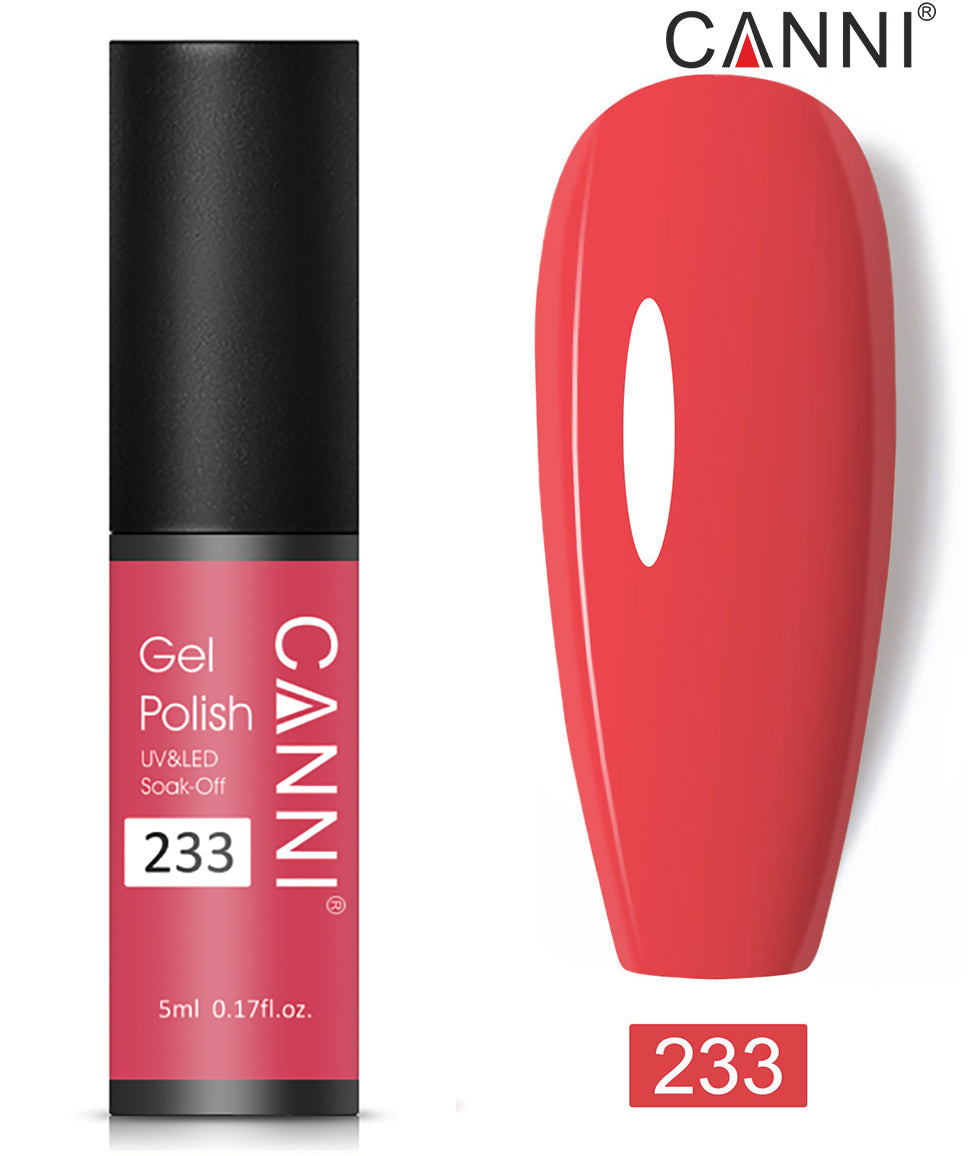 Canni Classic Range 5ml Soak Off UV / LED Nail Gel Polish Varnish - Shade 201 to 258
